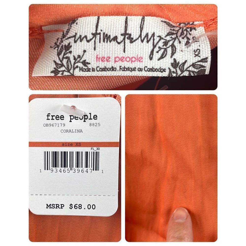 NWT $68 Free People Coralina Body Suit XS - Picture 2 of 7